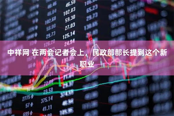 中祥网 在两会记者会上，民政部部长提到这个新职业