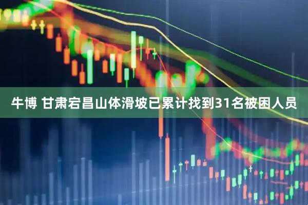 牛博 甘肃宕昌山体滑坡已累计找到31名被困人员
