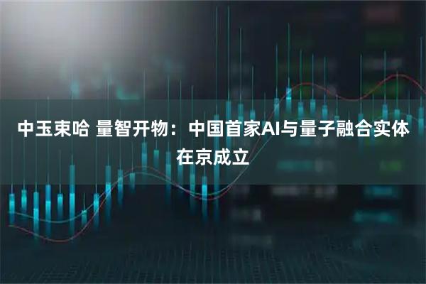 中玉束哈 量智开物：中国首家AI与量子融合实体在京成立