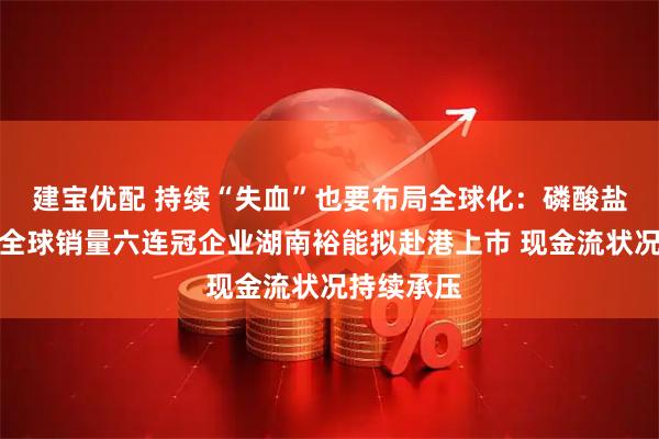 建宝优配 持续“失血”也要布局全球化：磷酸盐正极材料全球销量六连冠企业湖南裕能拟赴港上市 现金流状况持续承压