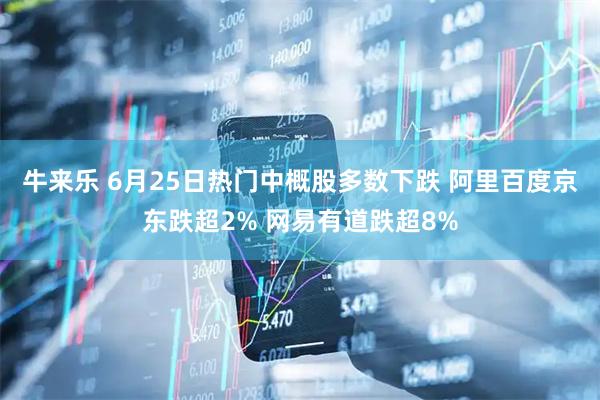牛来乐 6月25日热门中概股多数下跌 阿里百度京东跌超2% 网易有道跌超8%