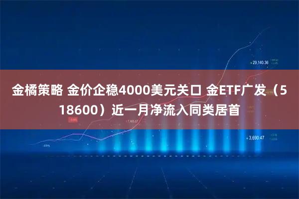 金橘策略 金价企稳4000美元关口 金ETF广发（518600）近一月净流入同类居首